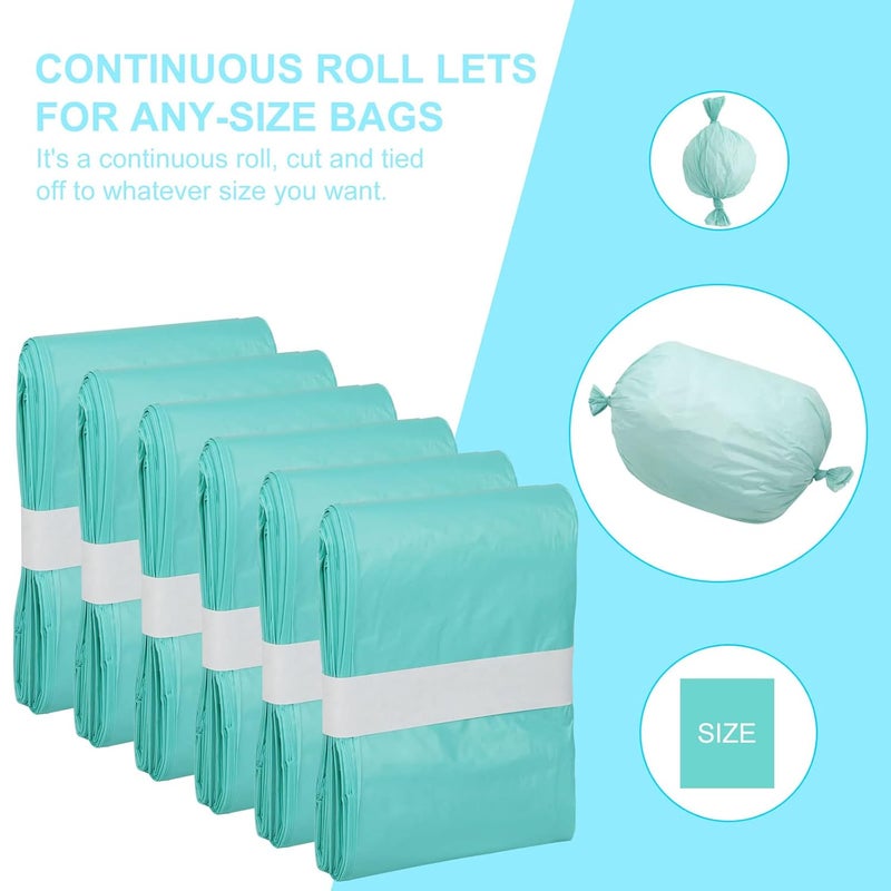 Lisyee 6 Pack Adult Diaper Liner Refills Compatible with Janibell Akord 280 Slim Model Adult Diaper System, Green, Lightly Scented - Image 2